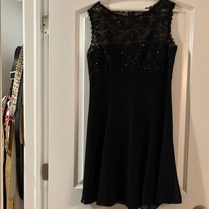 Black A-Line Mini Dress for Cocktail Nights